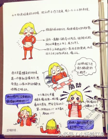 宝宝出生4个月了，翻看孕期写的孕期日记，看湿了眼